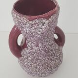 Vase céramique Fat Lava lila - Vintage