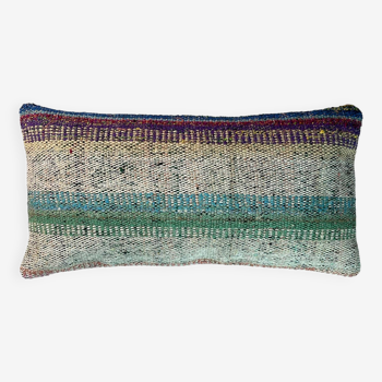 Housse de coussin kilim turc vintage, 30 x 60 cm