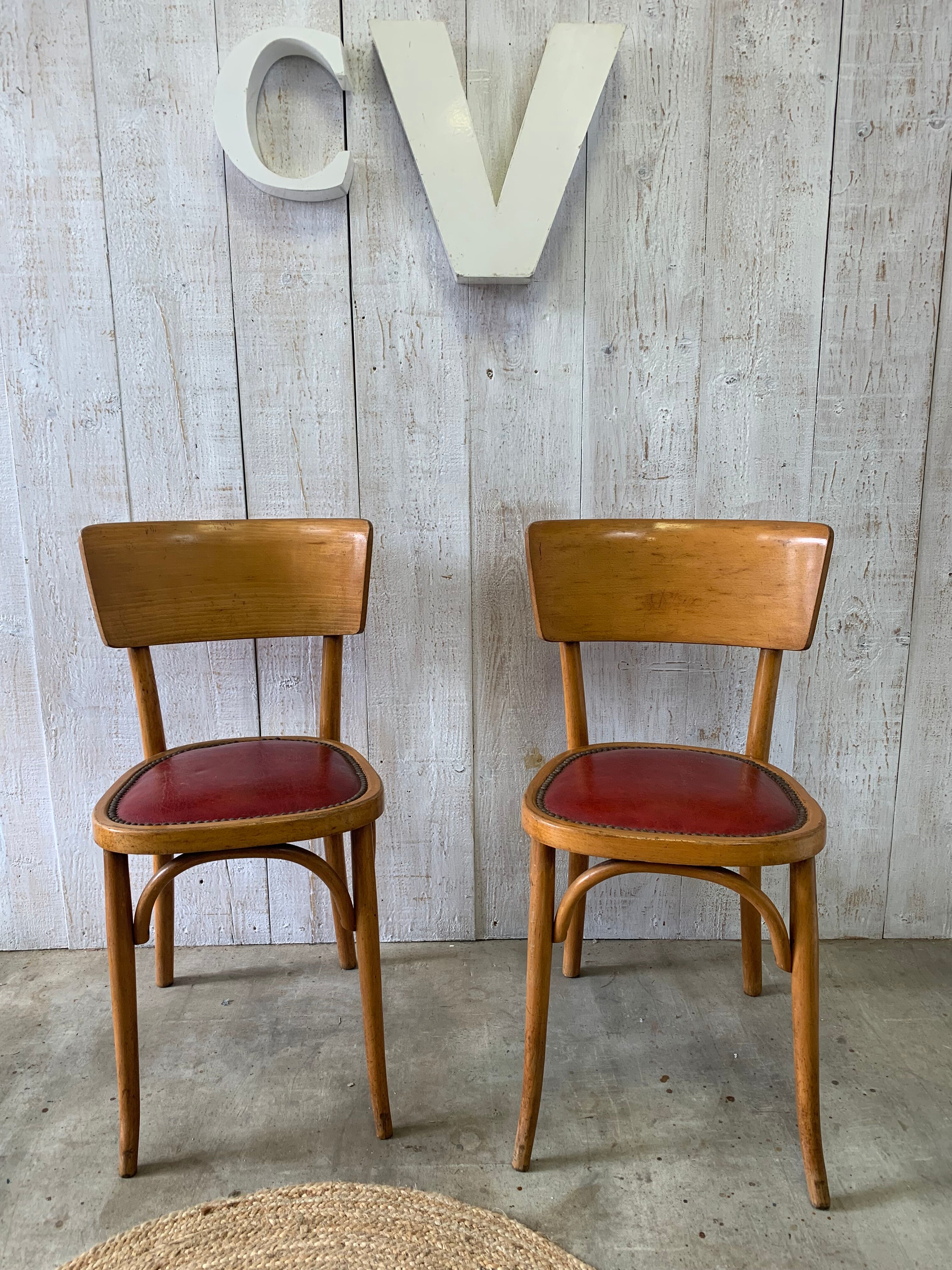 Pair of bistro chairs