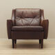 Brown leather armchair, Danish design, 1960s, designer: Edmund Jørgensen