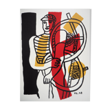 Fernand LÉGER: Cyclist and his bike, signed lithograph
