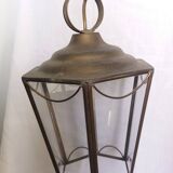 Brass and glass lantern