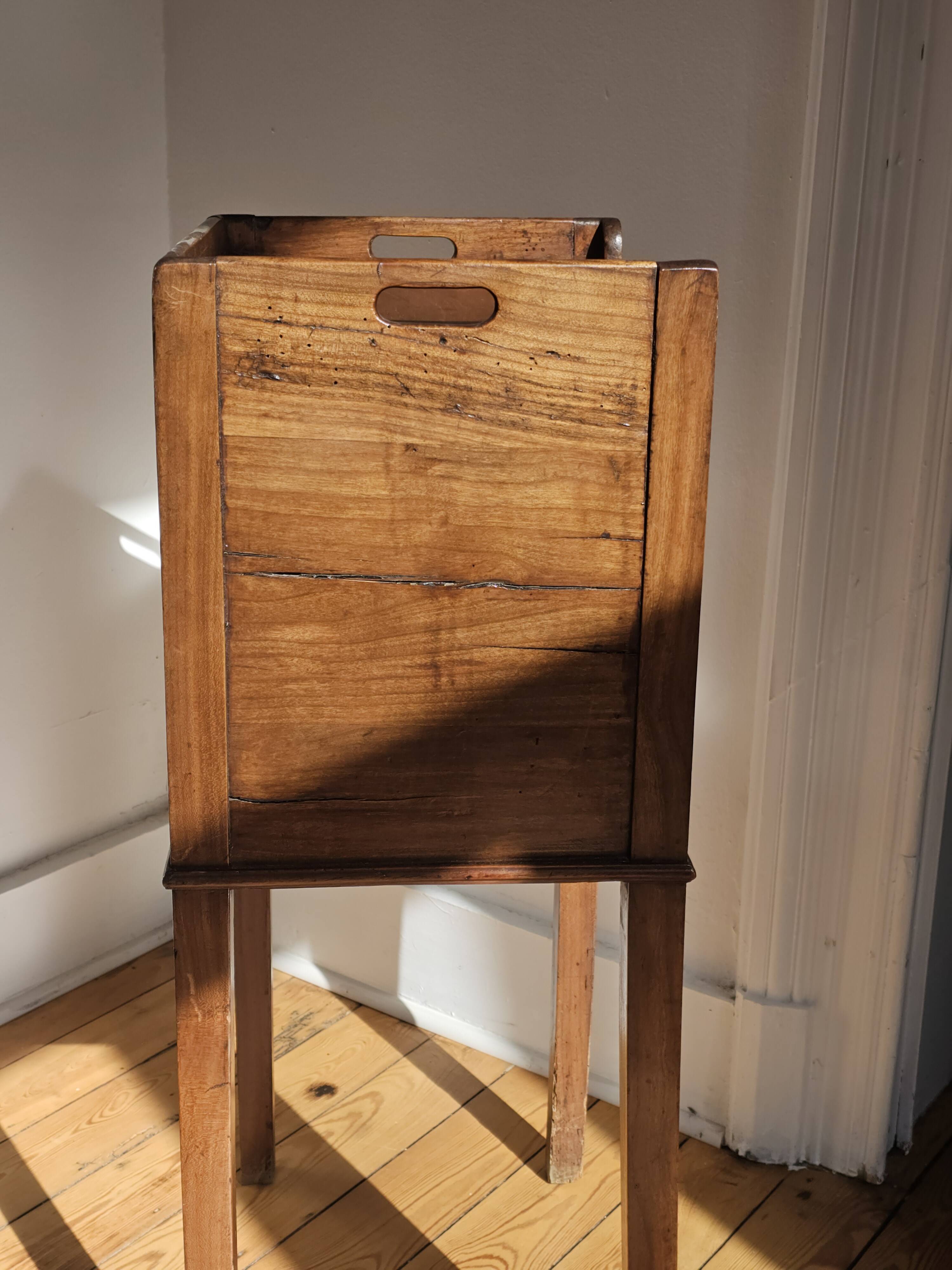 Solid wood side table - Louis XVI style