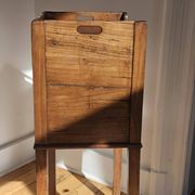 Solid wood side table - Louis XVI style