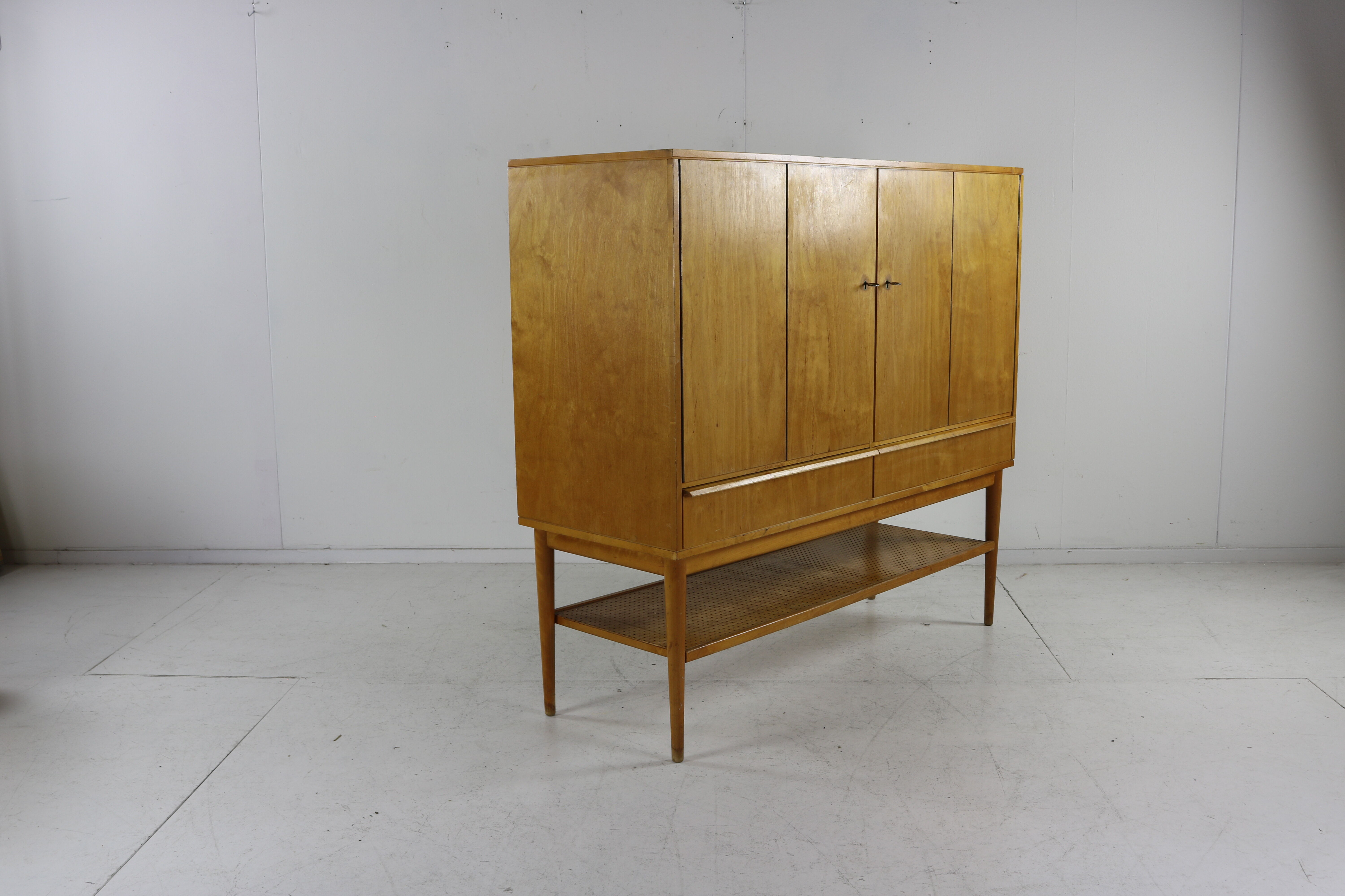 Dutch design birchwood cupboard cabinet for UMS Pastoe by Cees Braakman