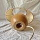 Small vintage side lamp - turned wooden ball