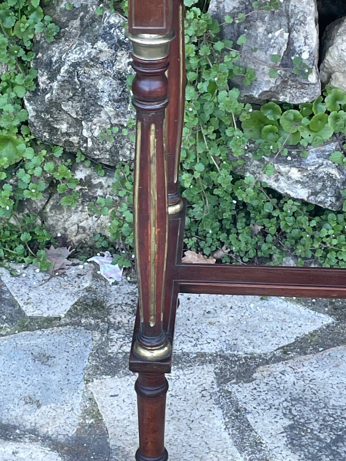 Small lady's secretary in mahogany and gilded brass from the Napoleon III period.