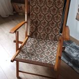 Two vintage folding armchairs