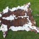 Old large vintage Norman cowhide carpet - Space age 1970