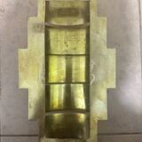 Art Deco rounded brass wall light
