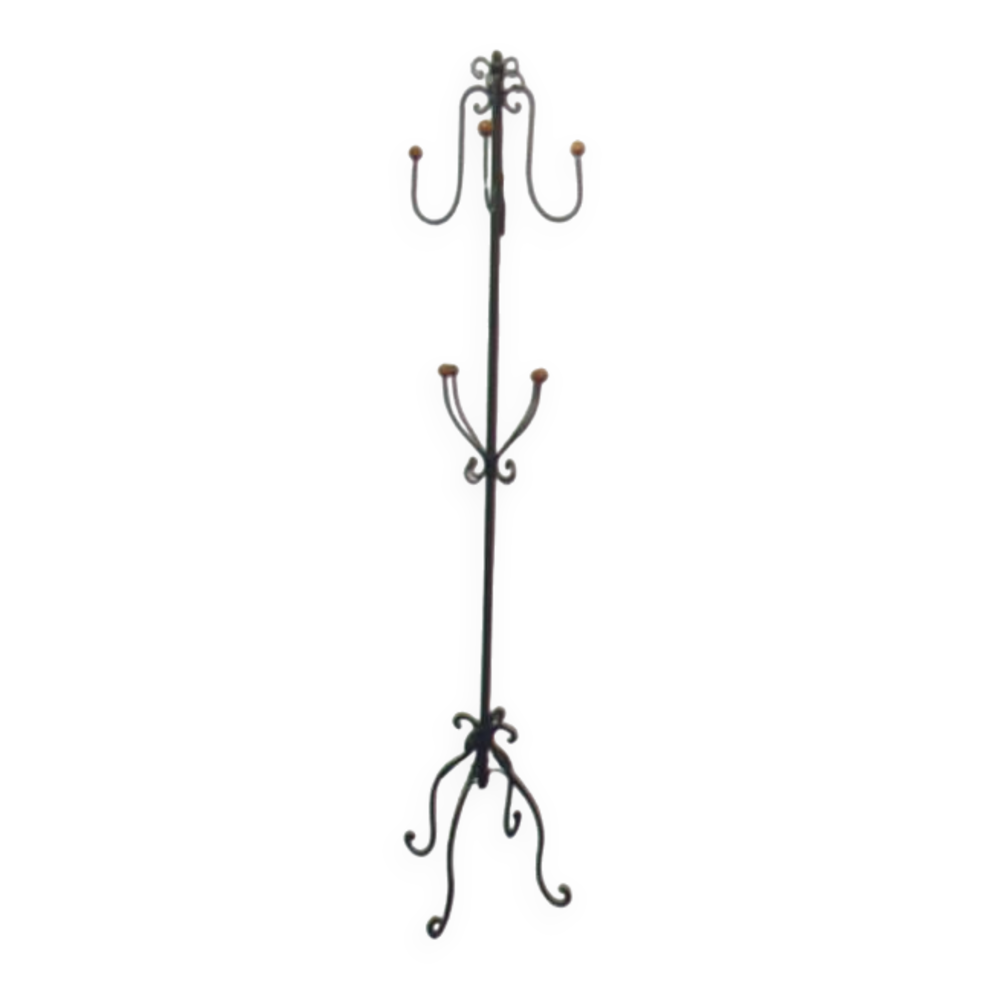 Coat rack on ball stand
