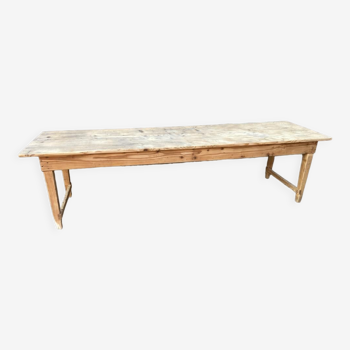 Table de ferme 300 cm en sapin 1900