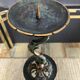 Empire style bronze candlestick with a candle holder