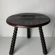 French modernist wood turned bobbin side sable in the manner of Charles Dud