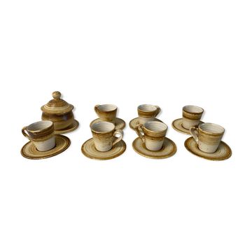 Ensemble de 7 tasses faïence de longchamp