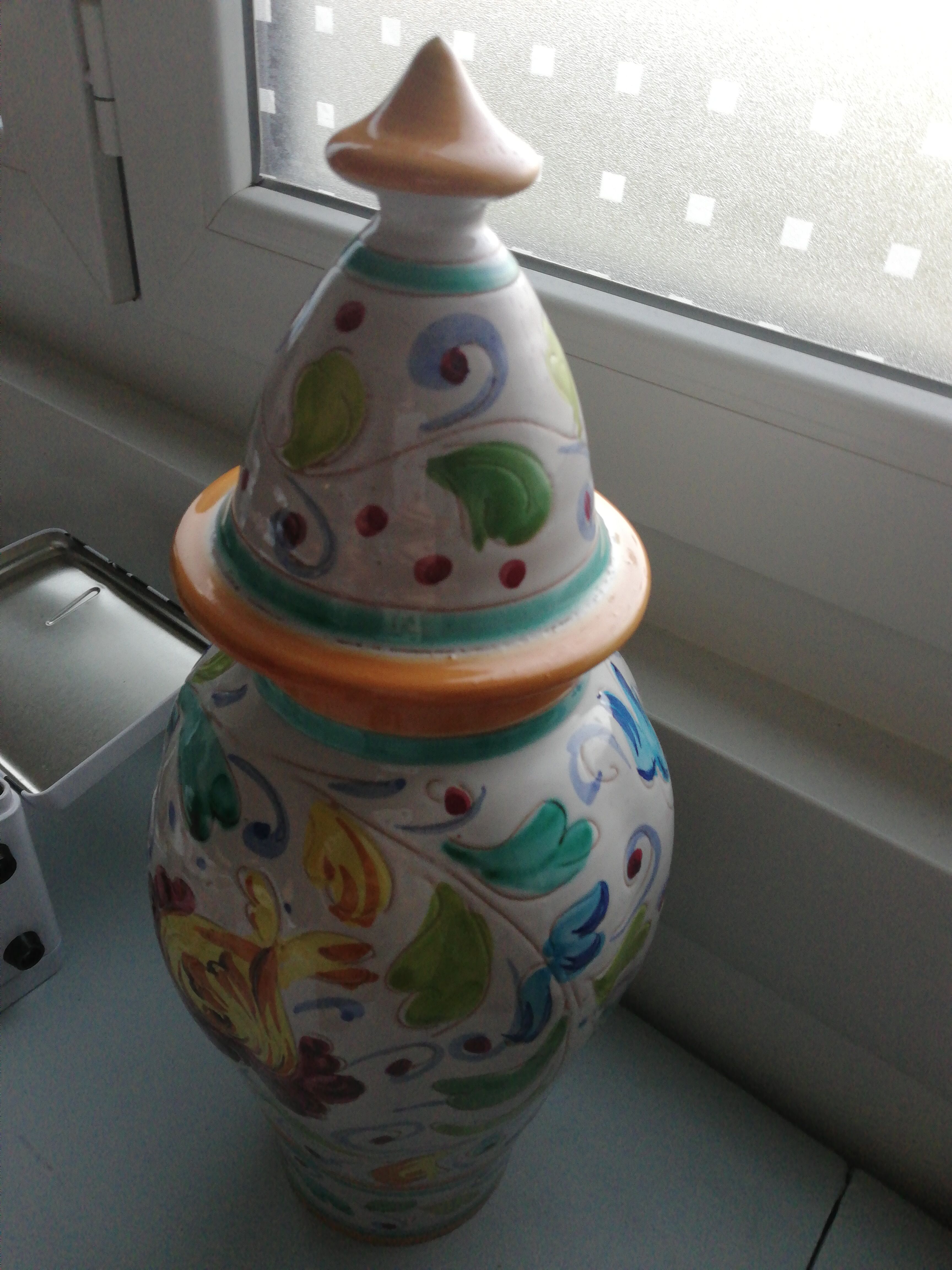 Ceramic potiche Italy