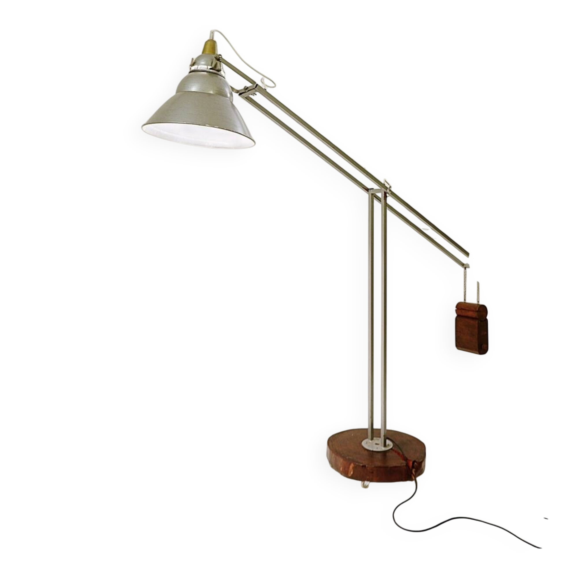 Lampe suspension sur pied aluminium pivotant superbe