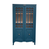 Glass-glazed Parisian wardrobe 1950