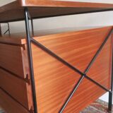 Bureau en acajou et métal par ARP - Motte, Mortier, Guariche, France 1956