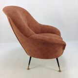 Mid-century set of italian armchairs, 1950