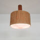 Scandinavian modern rattan pendant light, 1960's