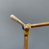 Industria Rotterdam clamp lamp made of brass and copper from the 1930s