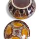 Mid-Century Vallauris Ceramic Box with Earthy Glaze, France, 1950s