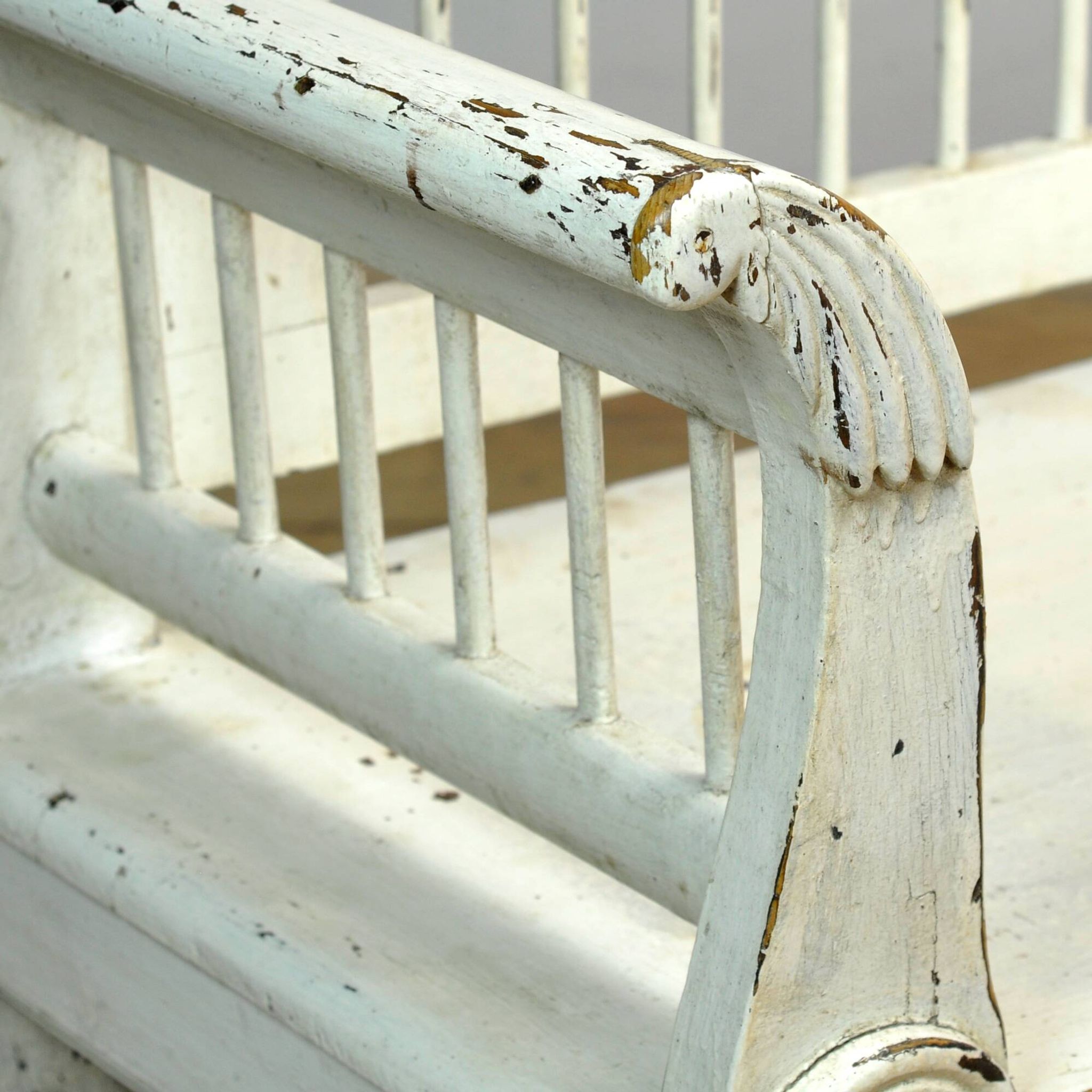 Antique pine bench, 1900s