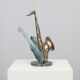 Sculpture “Saxophone” by Yves Lohe, 1980s