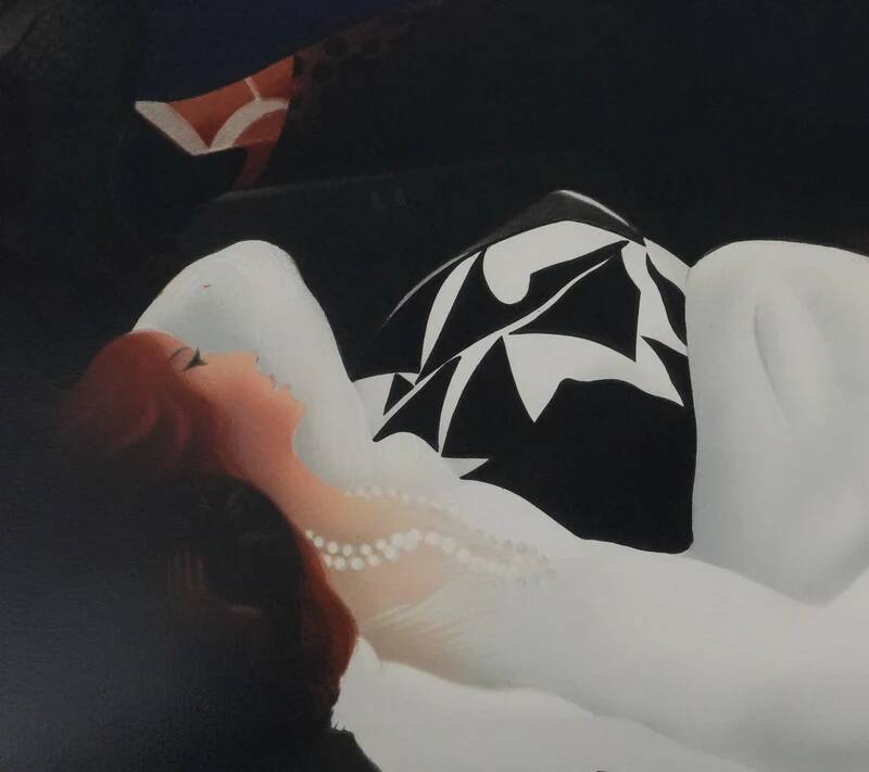 Arnaud D’HAUTERIVES: The Nap in a White Dress, original signed lithograph