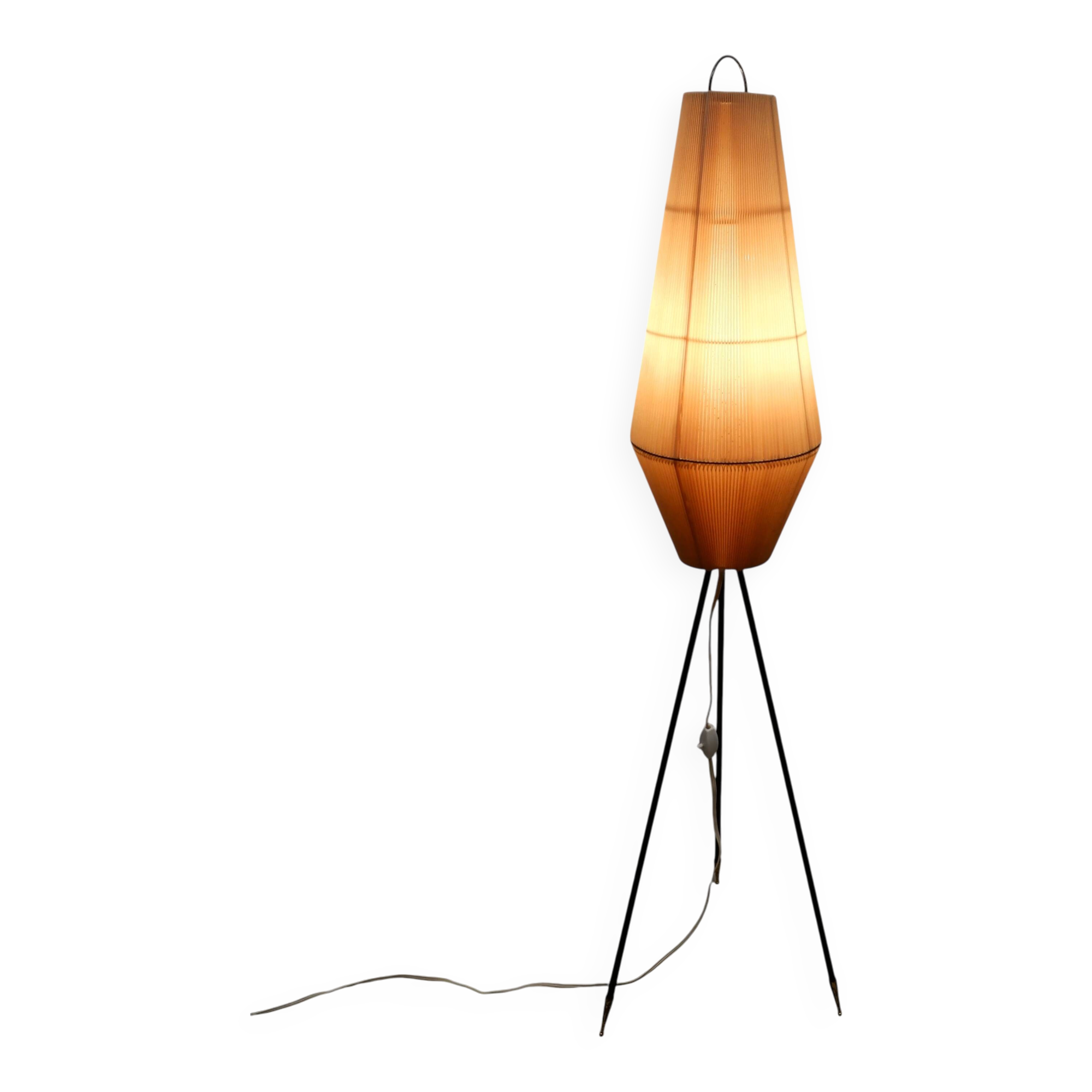 1960s floor lamp, tripod.