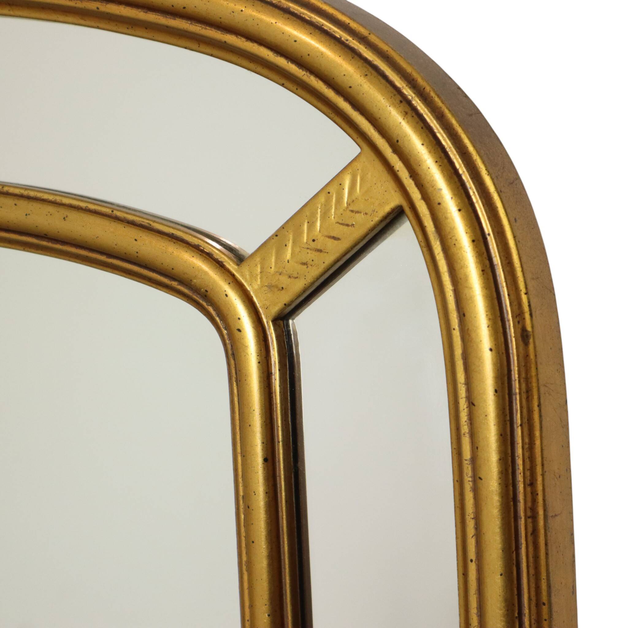 Hollywood Regency Gold Arch Mirror by Deknudt, 80cm