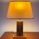 Lampe vintage en cuir de Robert Schuytener années 70