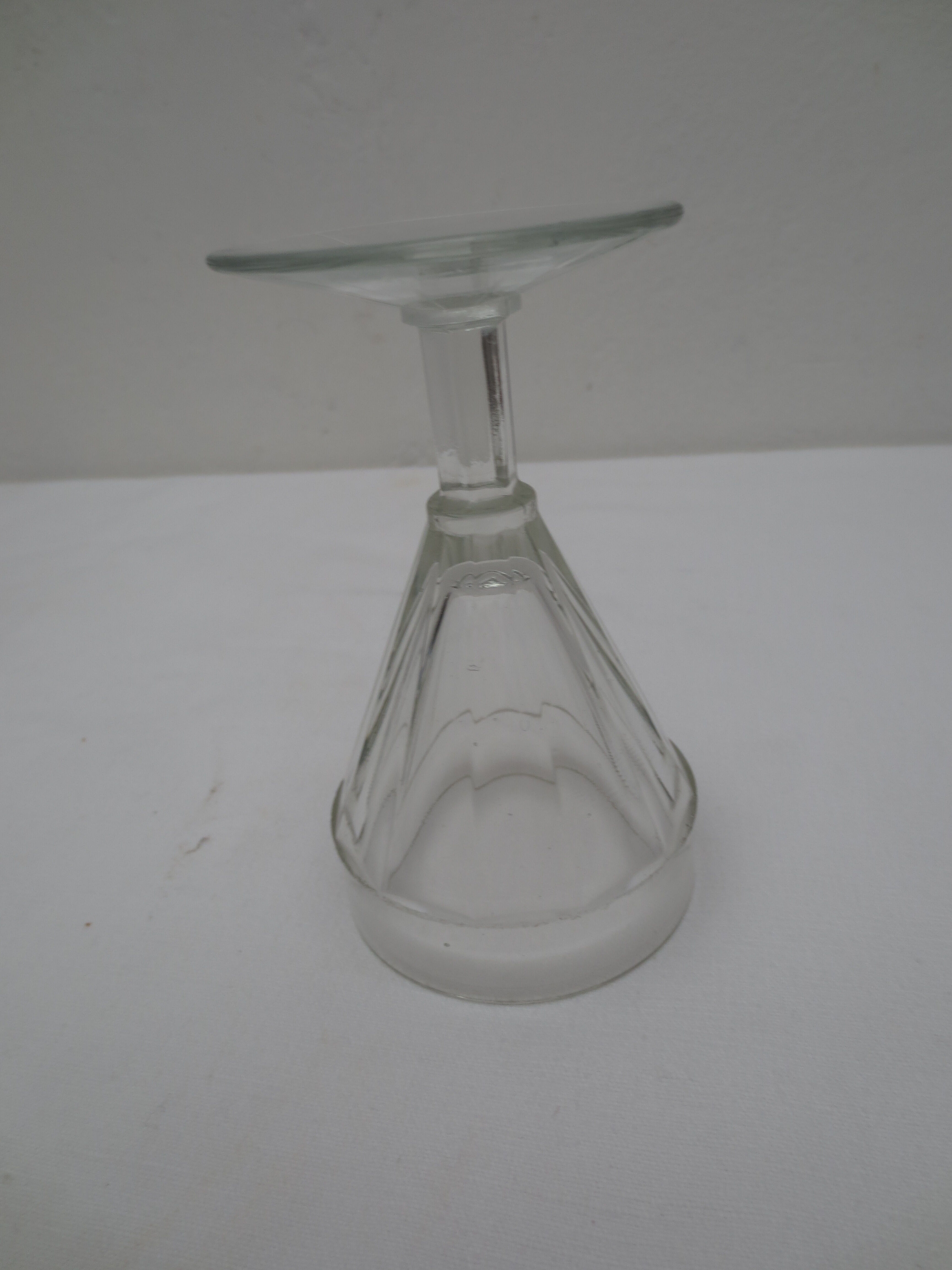 Lot de 5 verres à vin bistrot des années  50