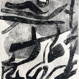 Nicole quétin, the night, c. 1990. etching signed in pencil