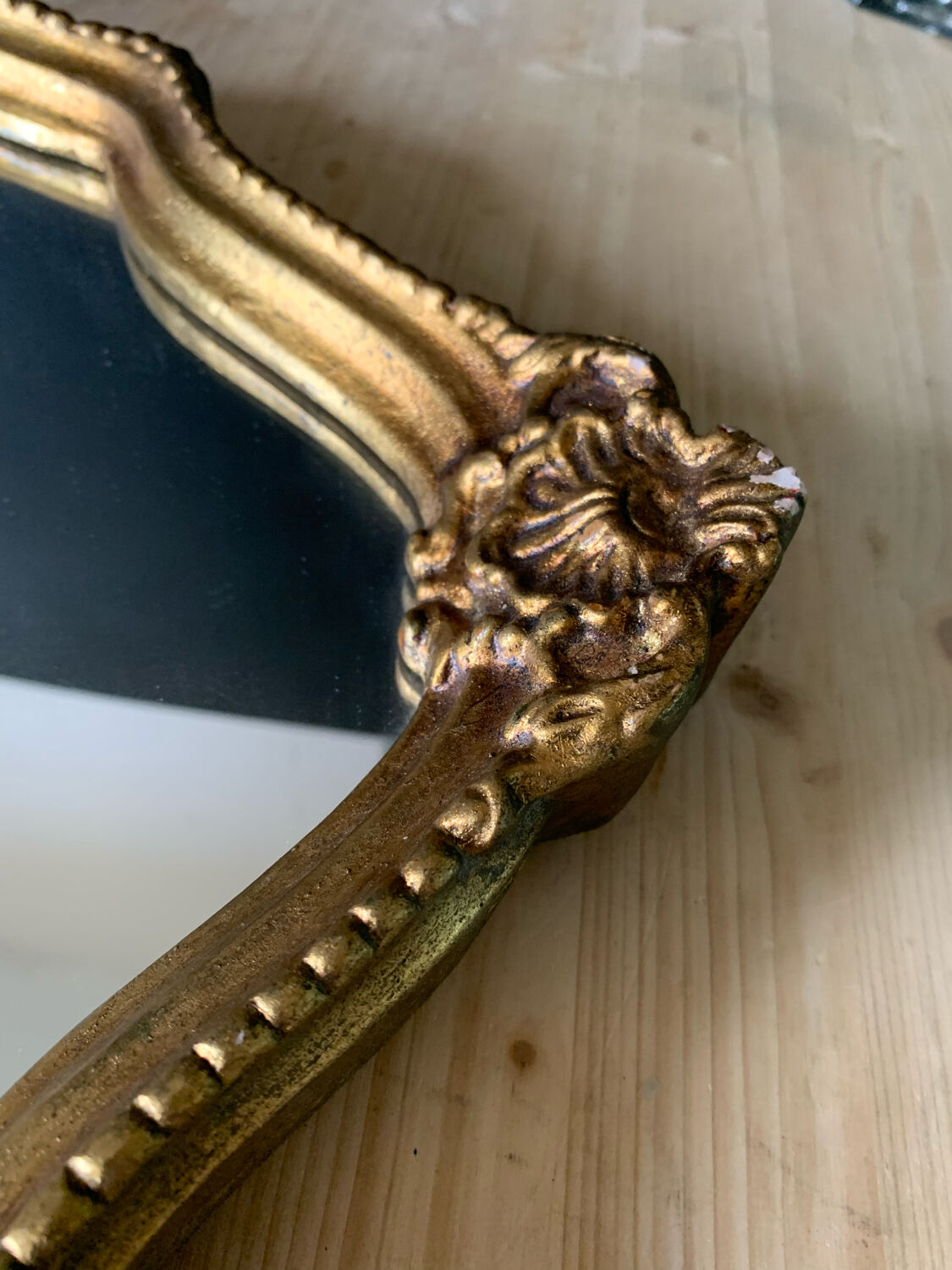 Mirror gilded frame, 46x31 cm