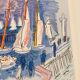 Raoul dufy (d’après) - lithographie « la régate »