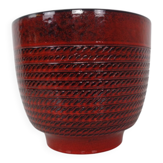 Large ceramic cachepot from Bay Keramik, Germany, 1970s.