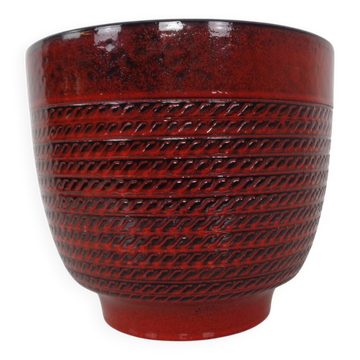 Large ceramic cachepot from Bay Keramik, Germany, 1970s.