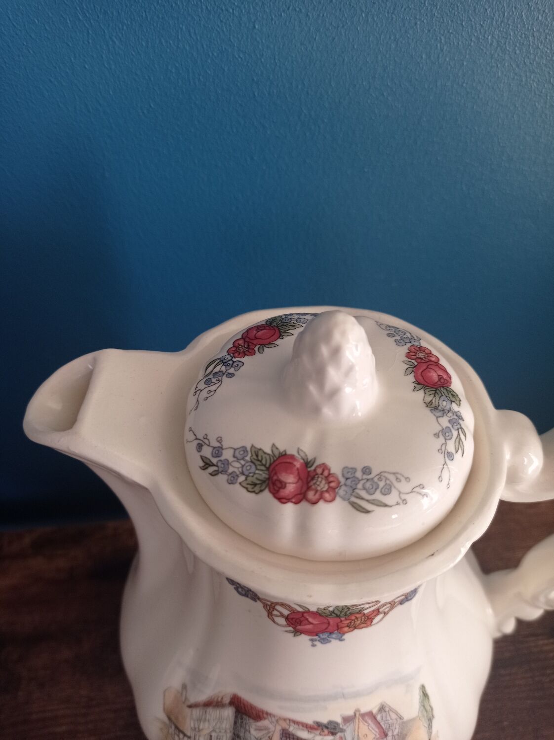 Cafetière et tasses de Sarreguemines modèle Obernai
