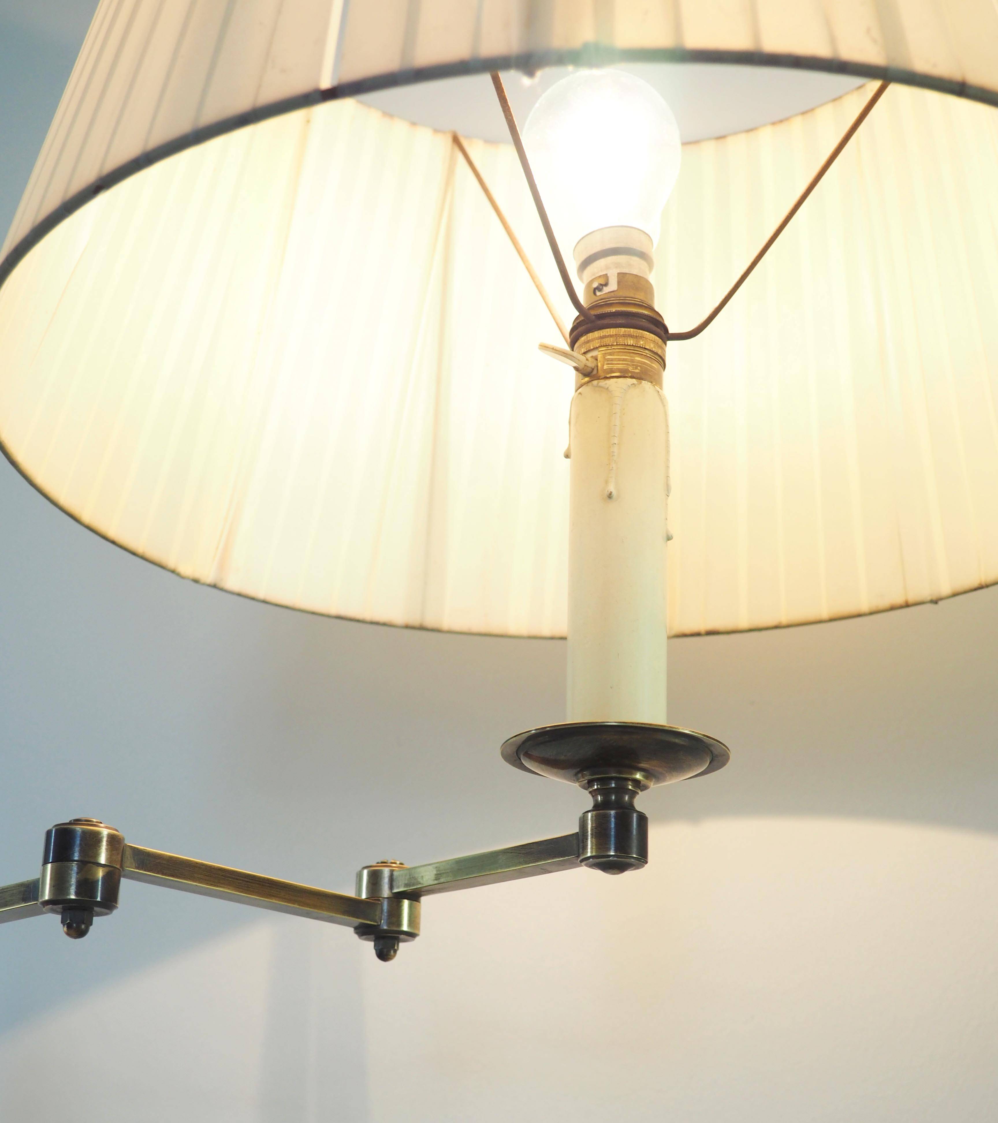 Lampadaire télescopique en bronze