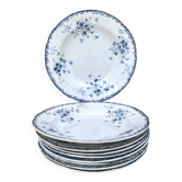 Assiettes creuses en terre de fer Emile Bourgeois Paris