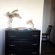 Commode vintage art déco noire