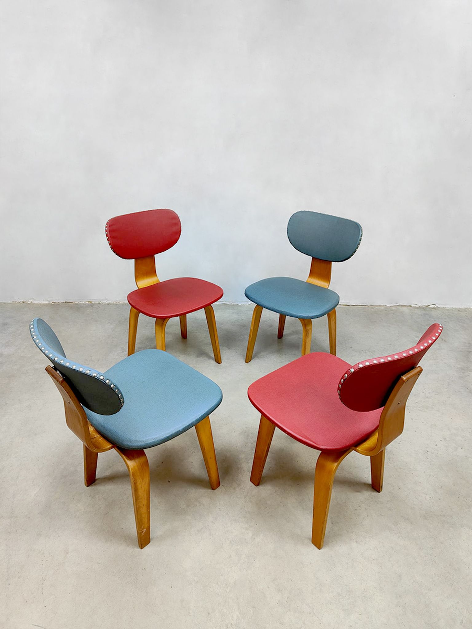 Chaises de salle à manger vintage design néerlandais Pastoe