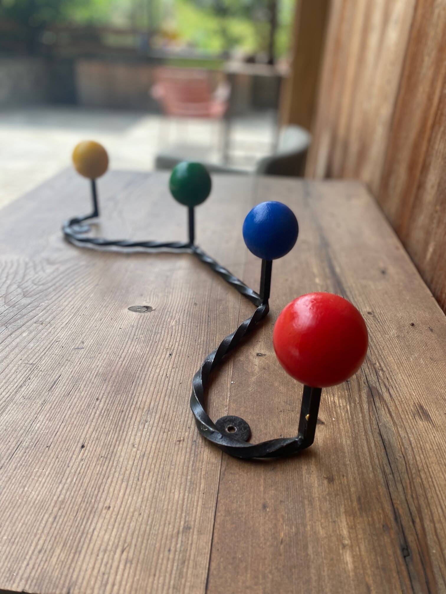 Vintage wall coat rack