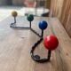 Vintage wall coat rack