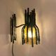 Pair of brutalist wall lights by Marcello Fantoni, 1960s