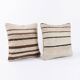 Set of 2 vintage kilim cushion covers 48x51 cm