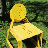 Série de 4 chaises "Charlie" de Carlo Bimbi et Nilo Gioacchini
