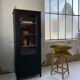 Old black storage window